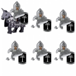 MOC Keskaja S&otilde;jalised Ehitusklotsid Elfi S&otilde;dalane Ork Rohani Gondori R&uuml;&uuml;tel Tegelaskomplekt Loomade Armee Relv Vibu Amb M&auml;nguasi