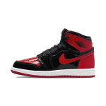Air Jordan 1 Retro High OG PS Patent Bred Laste tossud Must Varsity-Punane Valge AQ2664-063 29.5