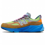 Action Bronson x New Balance 990v6 Valmistatud USA-s Baklava Unisex tossud Mitmev&auml;rviline Piksel-roheline Helendav-sinine M990AB6 38