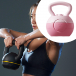 Reguleeritava raskusega kettlebell keha treenimiseks, ideaalne kodune fitness roosa