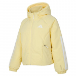 Adidas Moodne Kapuutsiga Mugav Soe Spordiparkka Naiste Jakk Kollane JG5922 XL