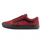 Vans Skate Old Skool Karvase seemisnahaga - Burgundia punased unisex tossud, must VN0A2Z32KGD 39