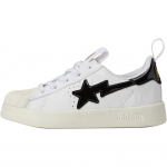 BAPE x adidas Superstar 360 K Valge Must Laste tossud Pilvevalge P&otilde;himust Must Metallik Kuldne JQ2400 30