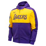 Nike Dri-Fit NBA Los Angeles Lakers Mugav Stiilne Huppar Mitmek&uuml;lgne Kiiresti Kuivav Jakk Meeste jakid Lilla Amarillo-Kollane FQ3223-504 S