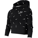 Nike Huppar Tikitud Logo Prindiga Vabaaja Huppar Laste hupparid Must CZ2566-010 M black