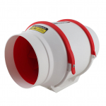 Kanaliventilaator 6 tolli Inline Booster Ventilaator ABS &Uuml;mmargune 2220&ndash;2600RPM IPX2 Veekindel Ventilatsiooniks