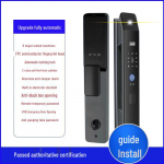 Nutikas vargusvastane elektrooniline ukse lukk s&otilde;rmej&auml;lje ja n&auml;otuvastusega