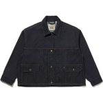 Levis S&uuml;gis/Talv 24 Wellthread Seeria Volditud Detail L&otilde;tv Mugav Denim Jakk Naiste Jakk S&uuml;gav Indigo A9186-0000 XS