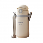 Philips AVENT Laste isoleeritud joogipudel 316 roostevabast terasest termospudel Kolmekordne lekkekindel 500 ml valge