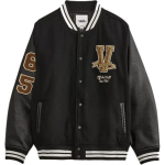 Vans Baseballi kraega &Uuml;he n&ouml;&ouml;pidega L&otilde;tv Pikkade varrukatega Jakk Unisex jakid Must VN000MDK-BLK XS