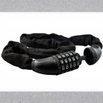 cable lock, lock heavy duty anti-theft, thickened chain and 5 digit combination, keyless, high strength alloy, b One Size