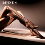 Laimi Runsi Ultra-Thin Lace Jacquard Seamless Pantyhose L