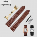 Cartier Tank London Solo seeria jaoks Alligaatornahast kellarihm Krokodilli Ehtsast nahast Kellarihm k&auml;ev&otilde;ru 16 17 18 23 25mm 16mm