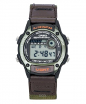 Casio Standard Digitaalne Nahk- ja Kangasrihmaga Kvarts W-220HF-3AV Unisex K&auml;ekell hall