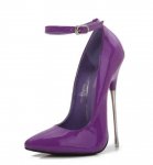 Ekstreemsed k&otilde;rged kontsad, 16 cm, naiste metallist kontsapumbad, mitmev&auml;rvilised k&otilde;rge kontsaga kingad, naiste pooltantsu seksikad kontsad Model Show Big Size 41 lilla