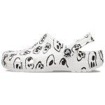 Crocs Classic Clog Kolju Prindiga Valged Unisex Tossud Must 208993-103 36-37