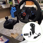 USB Veoauto Simulaatori K&auml;igukangi Nupp, K&auml;igukangi Nupp Kingitused Rooliratta Tarvik Must G920 G923 M&auml;ngu T&ouml;&ouml;riistadele