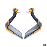 7 V&auml;rvi Mootorratta K&auml;ekaitsmed K&auml;ekaitsmed Tuulekindlad Mootorratas Motokross Universaalne Kaitsja Modifikatsioon Kaitsevarustus oranž