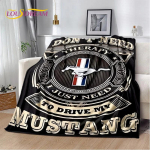 Klassikaline 3D F-Ford GTR Mustang Auto Pehme Tekk, Soojashoidev Visketekk Mugav Tekk Piknikuks Voodid Diivan Kodu Magamistuba 30x40in gray