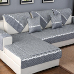 Kvaliteetne diivanikate Diivani r&auml;tik &uuml;hev&auml;rviline puuvillasest linasest riidest diivanikate nelja aastaaega Saadaval diivanir&auml;tik 70X70cm 1pcs gray