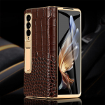 LANGSIDI Br&auml;ndi Luksuslik Ehtne Nahast P&otilde;rutuskindel Kaan Samsung Galaxy Z Fold 3 4 5 6 7 jaoks Magnetilise Hinge ja Kaitseva Kaanega For Galaxy Z Fold 6