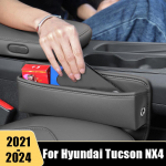 Nahast autoistme pilu hoiukast Hyundai Tucson NX4 2024 telefonikaardihoidja korraldaja tasku tarvikud Without Logo Black