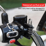 Mootorratta 3-kohaline koodlukuga vargusvastane rolleri kiivri lukk juhtraua kiivri kombineeritud lukuga s&otilde;itmiseks