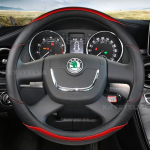 Car Steering Wheel Cover For Skoda Octavia Superb 2012 Fabia Skoda Octavia a5 2012 2013 Yeti 2009-2013 Auto Accessories must