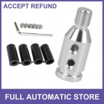 ONE Gear Shift Knob Adapter Kit Universal w/ 4 Hoses M12x1.25 Lever Cover Head