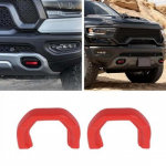 Punane esipamperi pukseerimissilmakaaned Haakekonksu Haagise Katte Liistud 19+ Dodge Ram 1500 TRX jaoks
