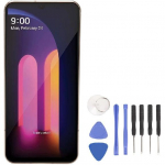 Ekraani vahetus LG V60 ThinQ 5G LM V600 LM V600AM LM V600TM jaoks, 6,8-tolline digitaiser komplekt raami ja lahtiv&otilde;tmist&ouml;&ouml;riistaga, (H&otilde;bedane) kuld