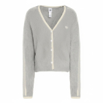 Adidas Originals Kardigan FW25 Valmistatud Uue Aasta Kollektsioon Laisk Stiil Kootud Spordikardigan L&otilde;tv Pikkade Varrukatega Kampsun Naiste kardiganid KT-3170 XL white