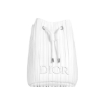 Dior Beauty Valge Twill T&otilde;mblukuga Korv Kosmeetikakott