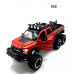 Ford Beast Raptor Maastik 1:24 valatud miniautot, (Punane, sinine, must), 1 t&uuml;kk