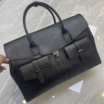 Nahast tekstuuriga mitmetaskuline suure mahutavusega kaasaskantav kott meestele ja naistele &otilde;lakott v&otilde;i crossbody kott, moodne mitmek&uuml;lgne t&ouml;&ouml;le mineku kott 50x21x35cm must