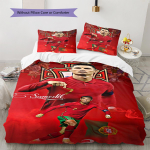 CR7 Mustriga Voodipesu, Tekikomplekt Tekikate Padjap&uuml;&uuml;r Kodu S&uuml;nnip&auml;evakingitus (1 * tekikott + 2 * padjap&uuml;&uuml;ri, ilma s&uuml;damikuta) 135x200cm white