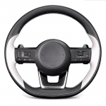 Hand Stitched Black Red Leather Car Steering Wheel Cover For Nissan Qashqai J11 J10 Pathfinder 2024 2025 parts 2