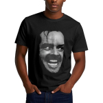 Lupraken Meeste T-s&auml;rk Jack Torrance The Shining T-s&auml;rk Suvine Vabaaja L&uuml;hike &Uuml;mmarguse Kaelusega L&uuml;hikeste Varrukatega Top Tee(10) S mitmev&auml;rviline