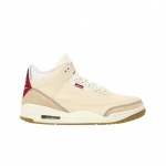 Air Jordan 3 Retro Kuu-uusaasta Meeste Tossud Pruun Denim Sail-Gym-Red IR0910-400 36