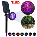 Waterproof 7 LED Solar Panel Power Flood Lights Garden Lawn Spot light