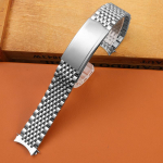Kella tarvikud Rihm 18mm/19mm/20mm Kellariba Omega Seamasteri kellariba Kaardus otsaga Roostevabast terasest k&auml;ev&otilde;ru 18mm h&otilde;be