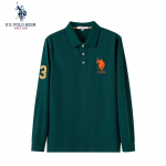 USA. POLO ASSN. Meeste pikkade varrukatega polos&auml;rk XL tumeroheline v&auml;rv