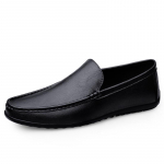 Ehtsa Nahast Mokassiinid Meestele Disain Mokassiin Mood Slip-on Pehmed Tasased Vabaaja Meeste Kingad T&auml;iskasvanud Meeste Jalatsid K&auml;sit&ouml;&ouml; Paadikingad igap&auml;evaseks kasutamiseks 38