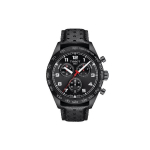 TISSOT 516 Kvartsmehhanismiga Meeste Kell Kell 45mm Must sihverplaadi Roostevabast terasest korpus Nahkrihm T131.617.36.052.00 Black Dial