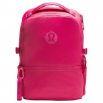 Lululemon New Crew 22L Br&auml;ndi logo V&auml;rviplokkide disain Taaskasutatud nailonist seljakott Naiste seljakott Vaarika-punane LU9CLES-062220 Raspberry Red