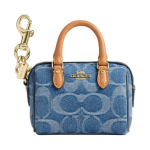 Coach Rowan 9 Logoga Kangast ja Nahast Miniraha-kott Naiste rahakott Indigo CDB20-IMTYV Basic Set (Bag+Dust Bag)