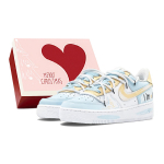 Nike Air Force 1 Air Force 1, Sunshine Smile Slip Resistant Abrasion Resistant Low top Skateboard Shoes Women's DH2920-111(Team88-S-BOX) 39