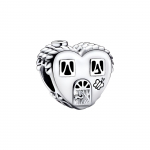 Pandora Happy S&uuml;damekujuline Maja V&otilde;lu Naiste V&otilde;lu H&otilde;be 792249C00 Silver,F