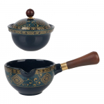 360 rotatsiooniga teekeetja ja infusiooniga portselanist Hiina Gongfu teekomplekt, lilled, peene kujuga keraamiline teetass Pueri jaoks