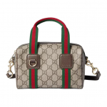 Gucci Ophidia Mini Boston Bag GG Supreme Web Stripe 859975-FACHL-8844 Basic Set (Bag+Dust Bag)